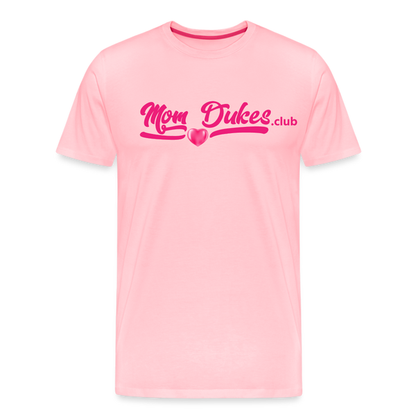 MomDukes.Club Men's Premium T-Shirt UNISEX (Pink Letters) - pink