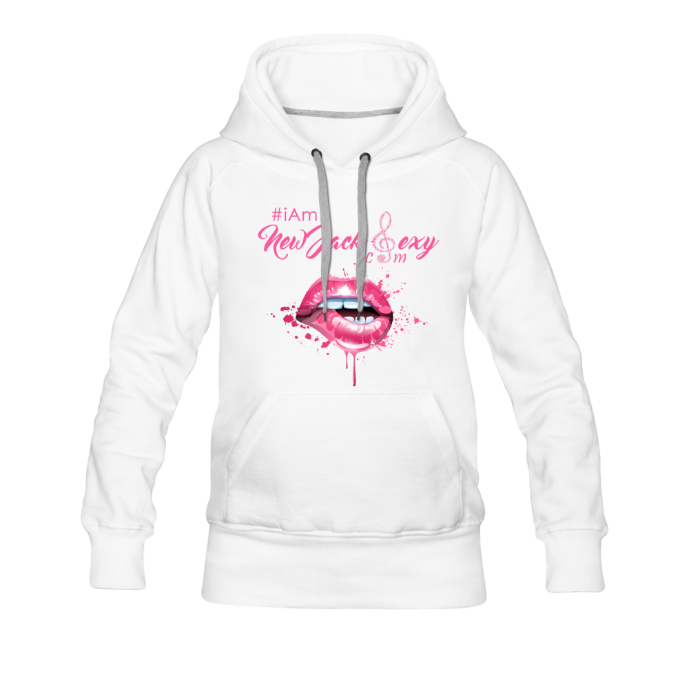 i am New Jack Sexy Pink Lipz Women’s Premium Hoodie - white