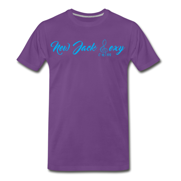 New Jack Sexy Unisex Premium T-Shirt (Blue Letters) - purple