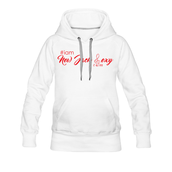 i am New Jack Sexy Women’s Premium Hoodie (Red Letters) - white