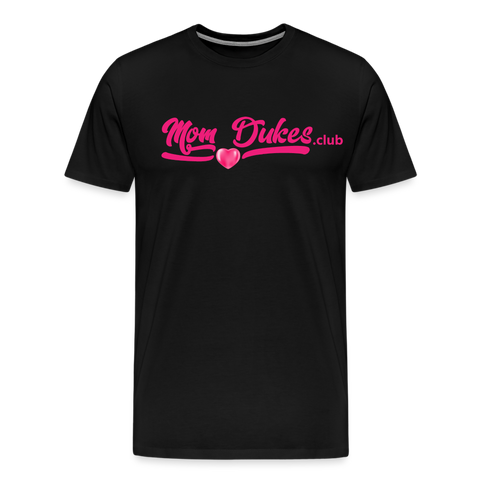 MomDukes.Club Men's Premium T-Shirt UNISEX (Pink Letters) - black