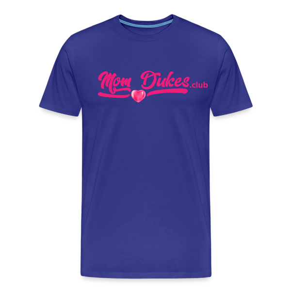 MomDukes.Club Men's Premium T-Shirt UNISEX (Pink Letters) - royal blue