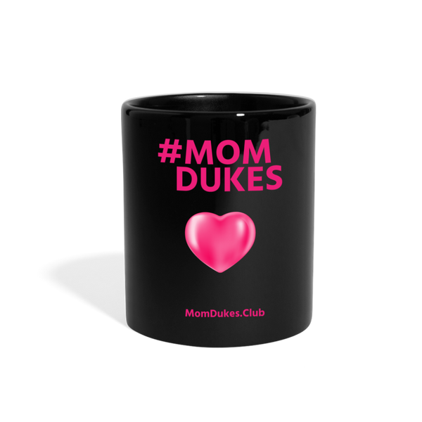 Mom Dukes Black Coffee Java Mug Cup (Pink Letters) - black