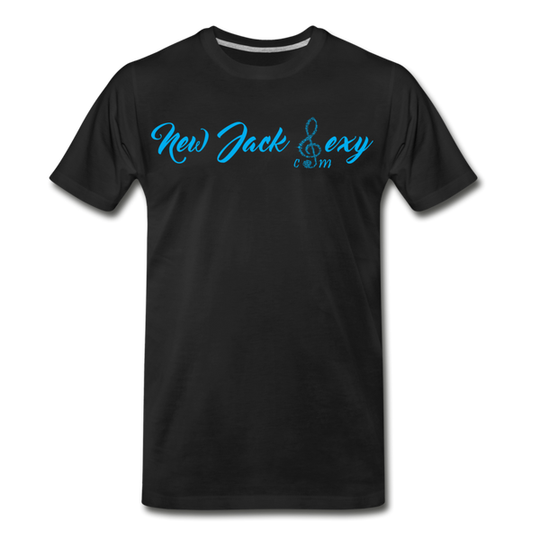 New Jack Sexy Unisex Premium T-Shirt (Blue Letters) - black