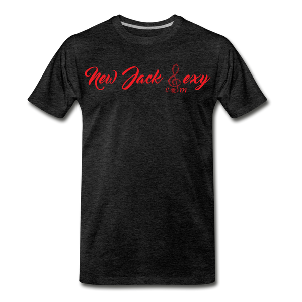 New Jack Sexy Unisex Premium T-Shirt (Red Letters) - charcoal gray